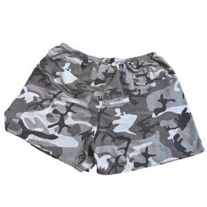 Patagonia Men’s XXL Athletic Gray White Shorts Camo Pockets Liner Drawstring